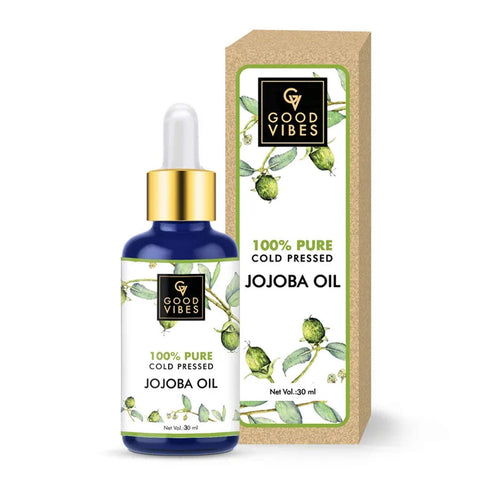 Good Vibes 100% Pure Cold Pressed Carrier Jojoba Oil For Hair & Skin 50ml