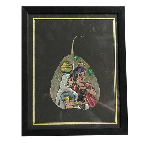 Leaf Painting Of Farmers