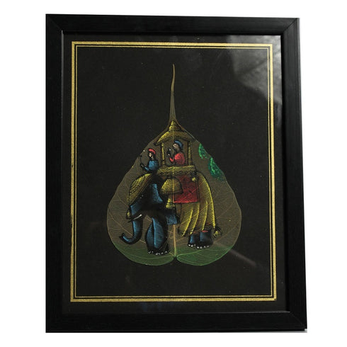 Leaf Painting Of Ambani Elephant