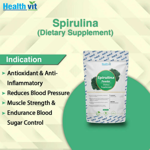 Healthvit Natural Spirulina Powder