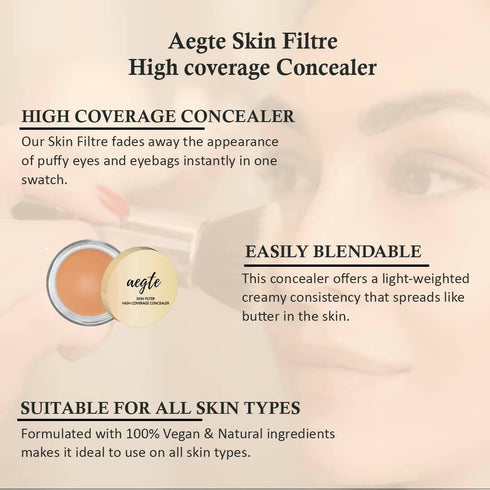 Aegte Skin Filter High Coverage Concealer | Golden Glow