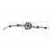 Rounded Colorful Stones Chain Rakhi