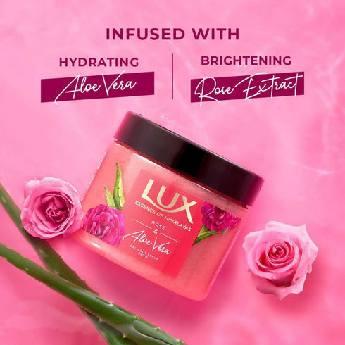 Lux Essence Of Himalayas Rose And Aloe Vera Gel Body Scrub