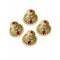 Fancy Kumkum Holders with Pearls and Kundans - 1 Piece