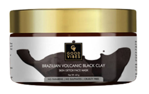 Good Vibes Brazilian Volcanic Black Clay Skin Detox Face Mask 60g