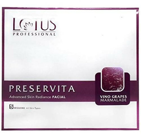 Lotus Professional Preservita Vino Grapes Marmalade Advanced Skin Radiance Facia Kit