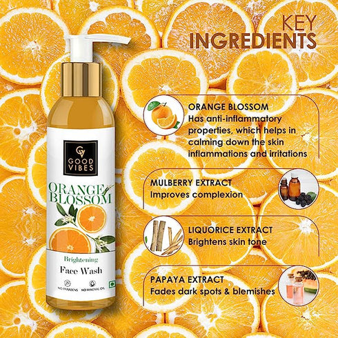Good Vibes Orange Blossom Skin Brightening Face Wash