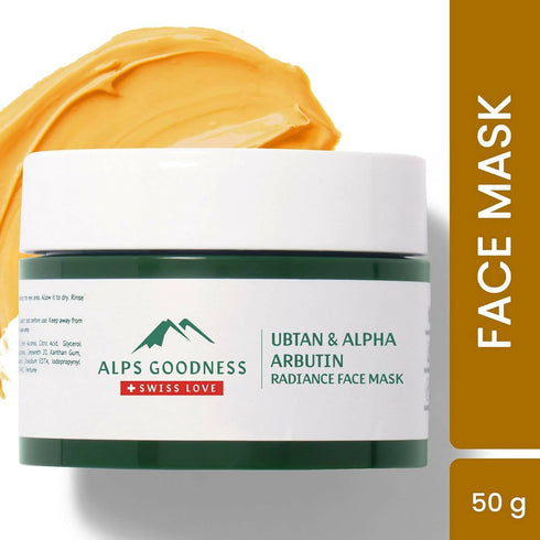 Alps Goodness Ubtan and Alpha Arbutin Radiance Clay Face Mask
