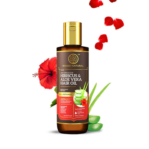 Khadi Natural Hibiscus And Aloe Vera Hair Oil