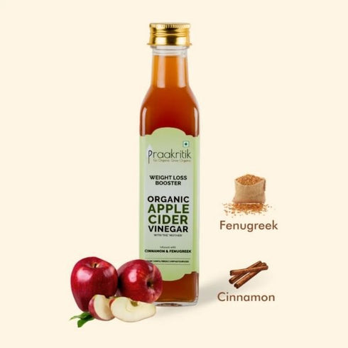 Praakritik Organic Apple Cider Vinegar Fenugreek & Cinnamon