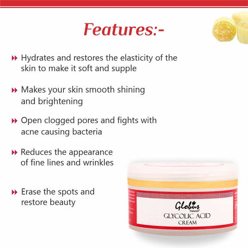 Globus Naturals Glycolic Acid Face Cream