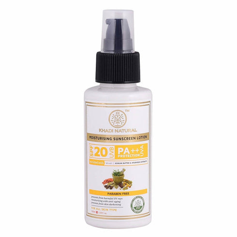 Khadi Natural Moisturising Sunscreen Lotion SPF 20 100g