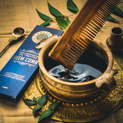 Shesha Ayurveda Neem Comb Neelibringadi Oil