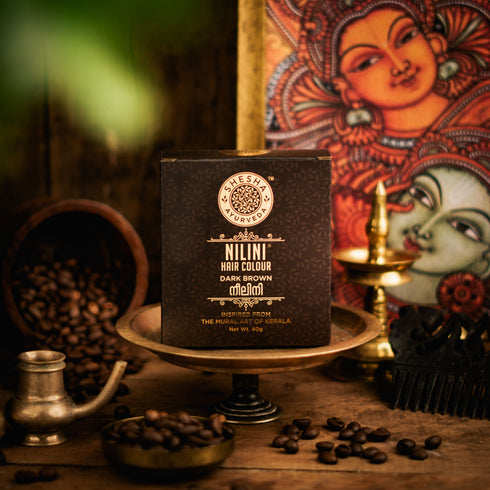 Shesha Ayurveda Nilini Ayurvedic Hair Color - Dark Brown