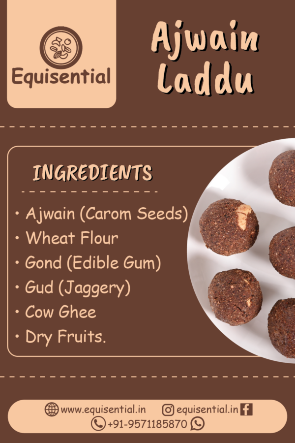 Equisential Ajwain Laddu PUSHMYCART