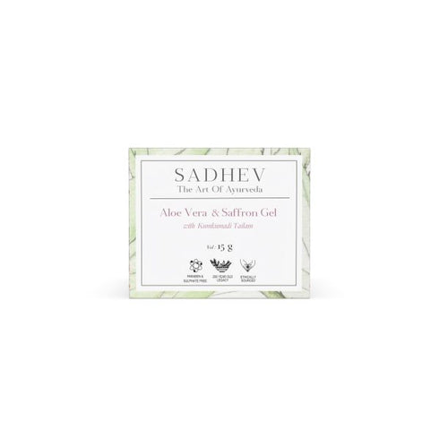 Sadhev Aloe Vera and Saffron Gel with Kumkumadi Tailam