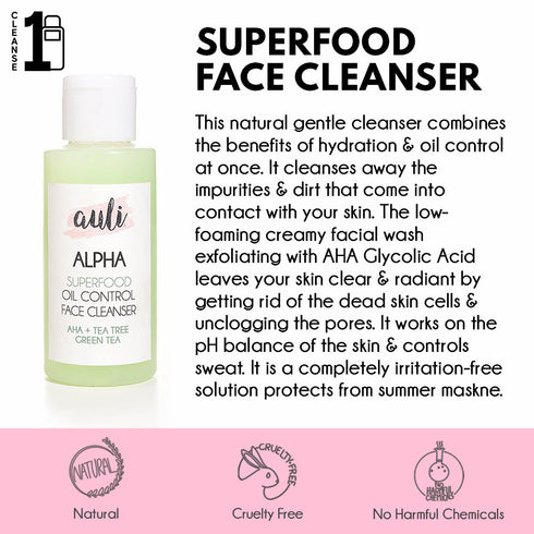 Auli Alpha Super Food Oil Control Face Cleanser 100 ml