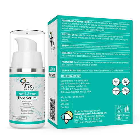 Fixderma Skincare Anti-Acne Face Serum
