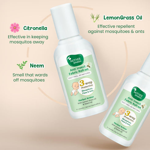 Mother Sparsh Anti Insect Fabric Roll On For Baby 12ml