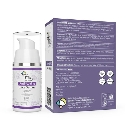 Fixderma Skincare Anti Ageing Face Serum