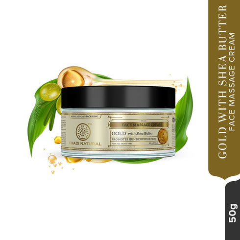 Khadi Natural Gold Herbal Face Massage Cream 50g