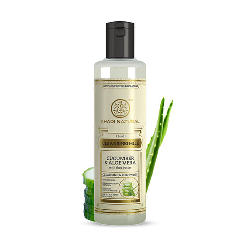 Khadi Natural Cucumber & Aloevera Herbal Cleansing Milk 210ml
