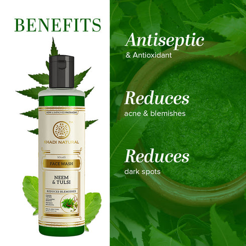 Khadi Natural Neem & Tulsi Face Wash 210ml