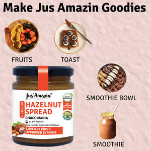Jus Amazin Hazelnut Spread Crunchy | Choco Mania