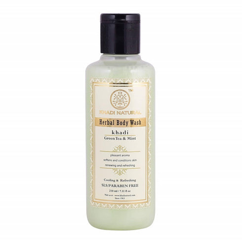 Khadi Natural Green Tea & Mint Herbal Body wash 210g