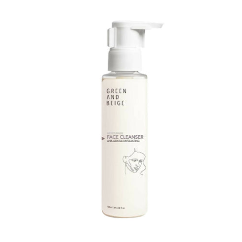 Green And Beige Moisturaise AHA Face Cleanser
