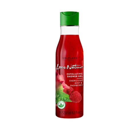 Oriflame Love Nature Exfoliating Shower Gel | Energising Mint & Raspberry