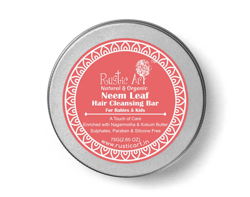 Rustic Art Neem Leaf Hair Cleansing Bar