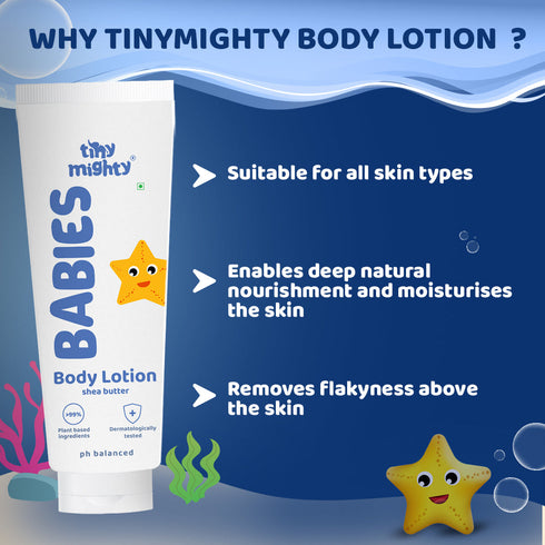 Tiny Mighty Babies Body Lotion With Chamomile & Oat 200ml