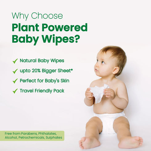 Mother Sparsh Plant Powered Natural Baby Wipes with Grapefruit