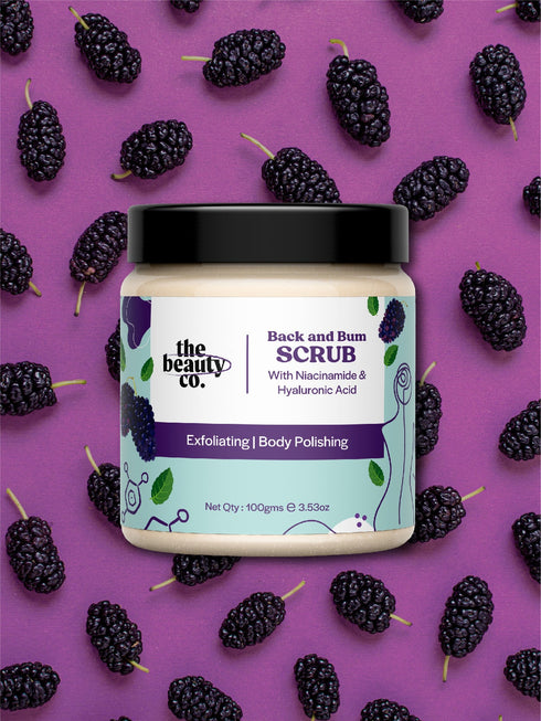 the beauty co Back and Bum Scrub For Exfoliating and Body Polishing