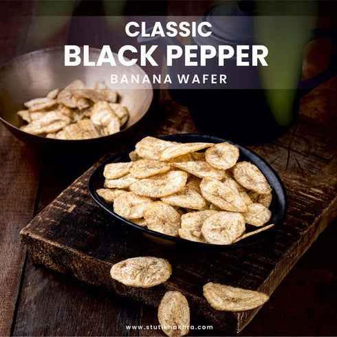 Stuti Khakhra Banana Chips Black Pepper