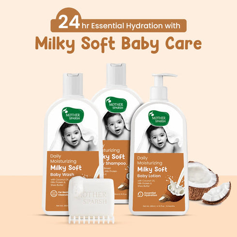 Mother Sparsh Daily Moisturizing Milky Soft Baby Bathing Bar 75g