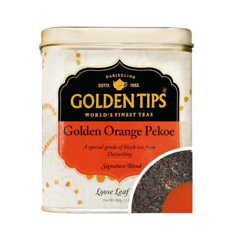 Golden Tips Golden Orange Pekoe Tea Tin Can