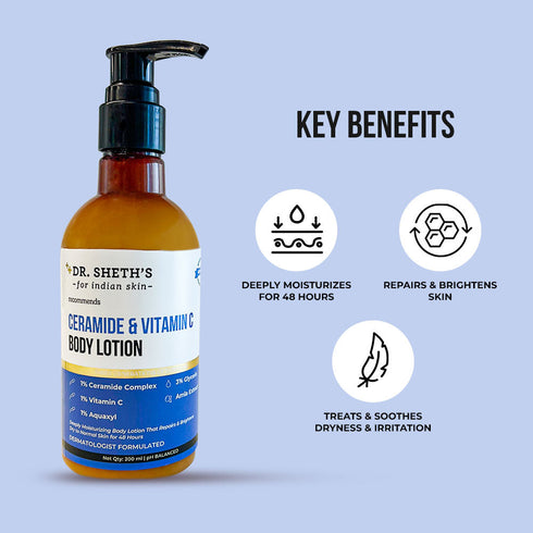 Dr. Sheth's Ceramide and Vitamin C Body Lotion
