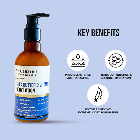 Dr. Sheth's Shea Butter and Vitamin E Body Lotion