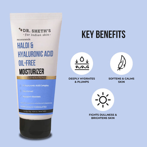 Dr. Sheth's Haldi and Hyaluronic Acid Oil Free Moisturizer