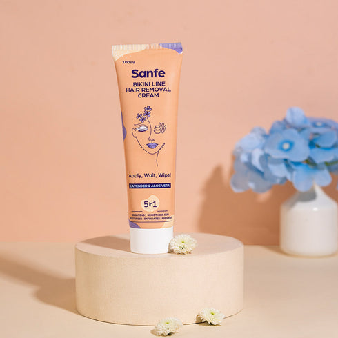 Sanfe Bikini Line Hair Removal Cream For Pain Free Hair Removal - 100ml