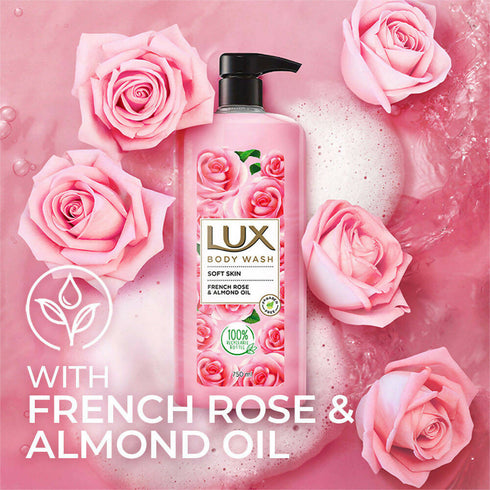 Lux Body Wash with French Rose Fragrance And Almond Oil