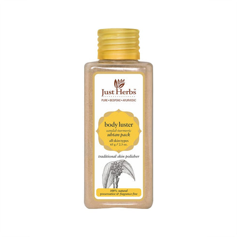 Just Herbs Body Luster Sandal-Turmeric Ubtan Pack 65g