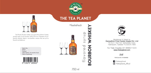 The Tea Planet Bourbon Whisky JD Syrup 700 ml