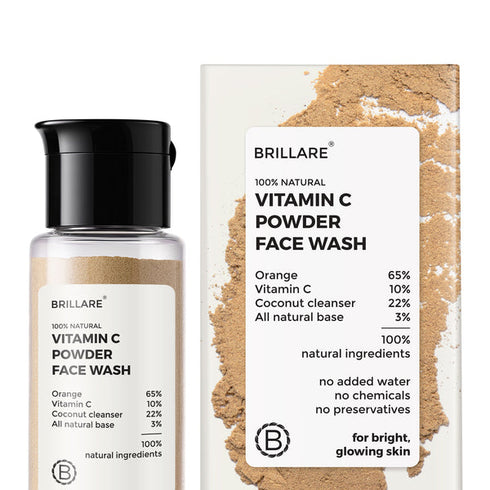Brillare Vitamin C Powder Face Wash For Bright Glowing Skin