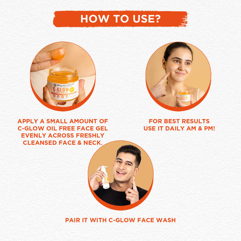 Bella Vita Organic C Glow Oil-Free Face Gel 50g