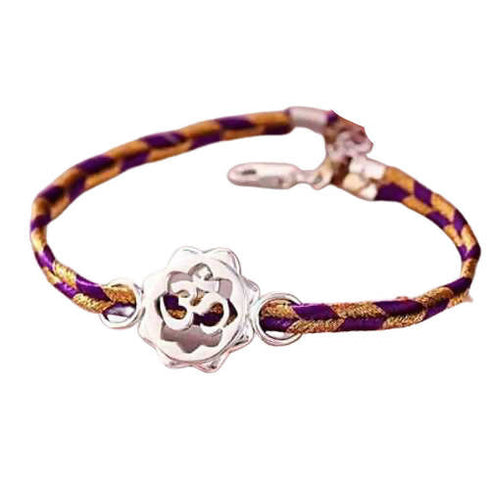 Auspicious Om 925 Sterling Silver Rakhi