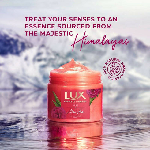 Lux Essence Of Himalayas Rose And Aloe Vera Gel Body Scrub