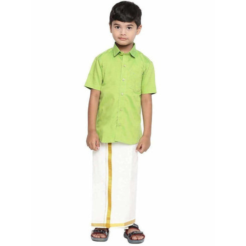 Ramraj Giza Cotton Set Parrot Green